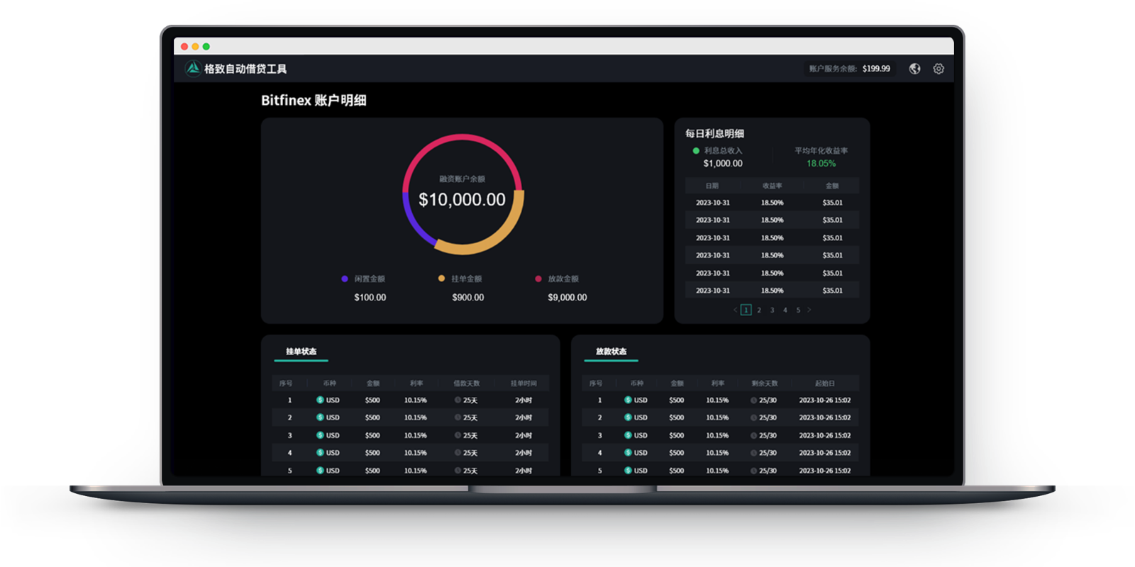 Greeks.live Auto Lending Tool
